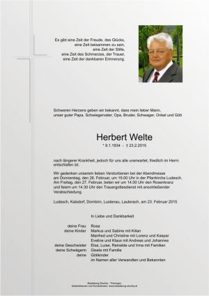 Portrait von Welte Herbert