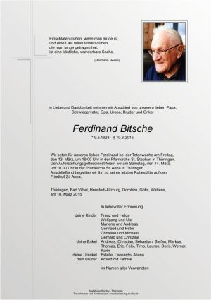 Portrait von Bitsche Ferdinand