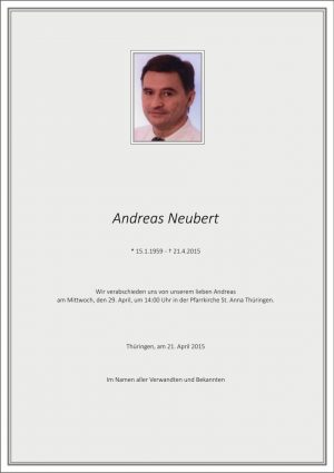 Portrait von Neubert Andreas
