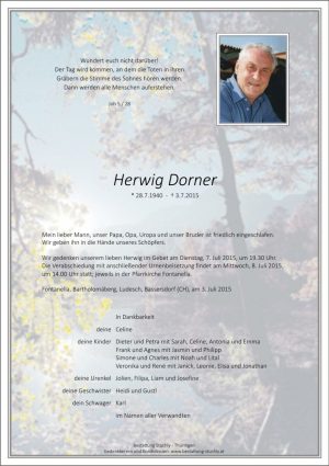 Portrait von Dorner Herwig