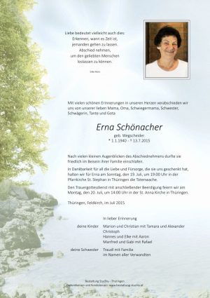 Portrait von Schönacher Erna