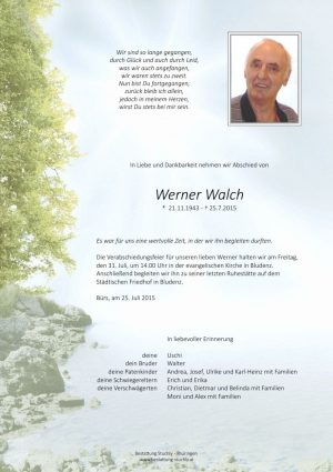Portrait von Walch Werner