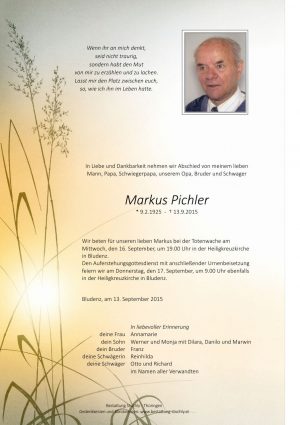 Portrait von Pichler Markus