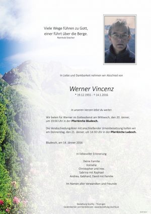Portrait von Vincenz Werner