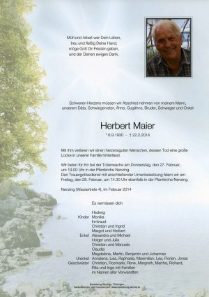 Portrait von Maier Herbert