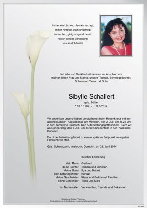 Portrait von Schallert Sibylle