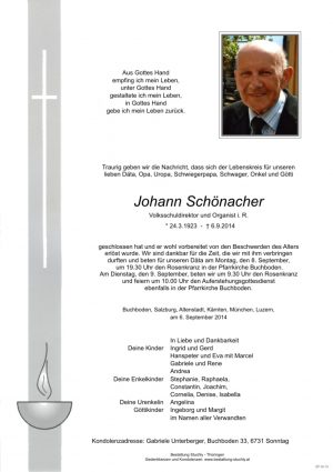 Portrait von Schönacher Johann