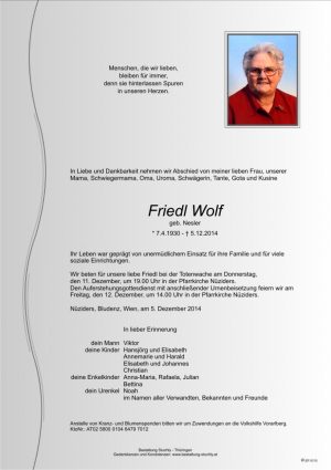 Portrait von Wolf Friedl