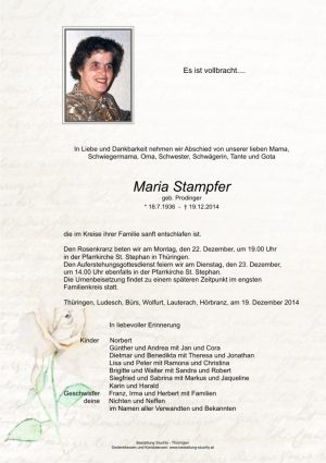 Portrait von Stampfer Maria