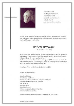 Portrait von Barwart Robert