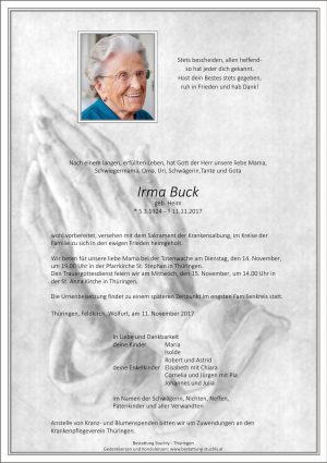 Portrait von Buck Irma