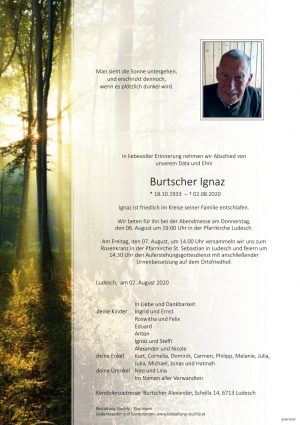 Portrait von Burtscher Ignaz
