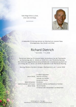Portrait von Dietrich Richard