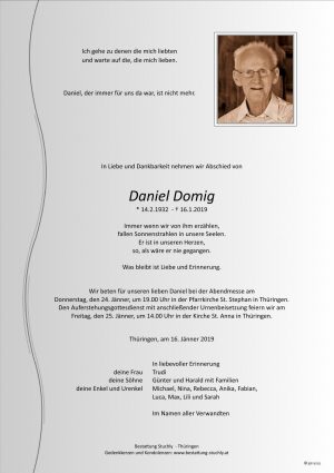 Portrait von Domig Daniel