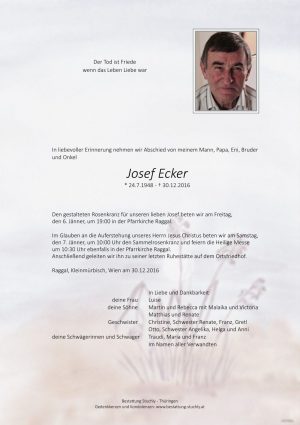 Portrait von Ecker Josef