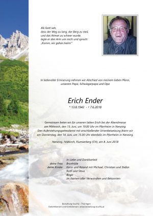Portrait von Ender Erich