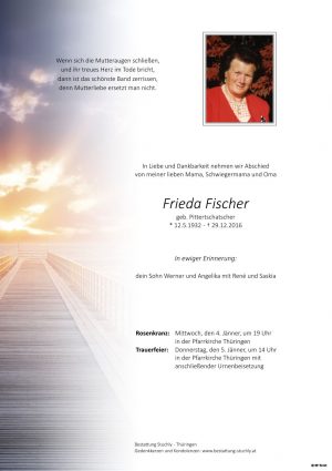Portrait von Fischer Frieda