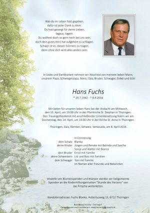 Portrait von Fuchs Hans