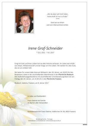 Portrait von Graf-Schneider Irene