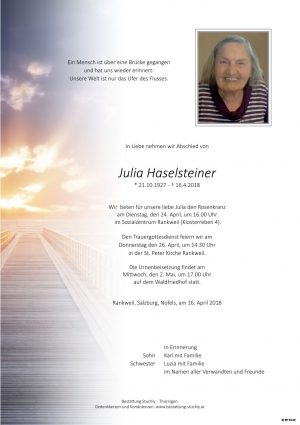 Portrait von Haselsteiner Julia