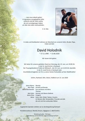 Portrait von David Holodnik