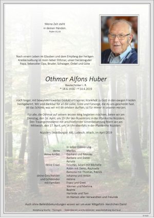 Portrait von Huber Othmar Alfons