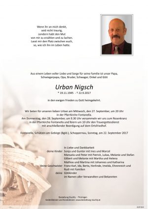 Portrait von Nigsch Urban
