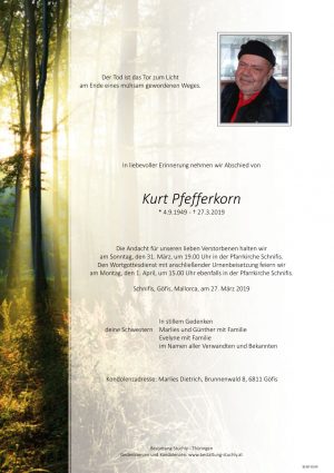 Portrait von Pfefferkorn Kurt