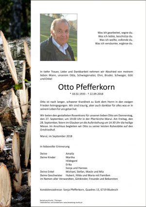 Portrait von Pfefferkorn Otto