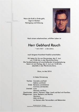 Portrait von Rauch Gebhard