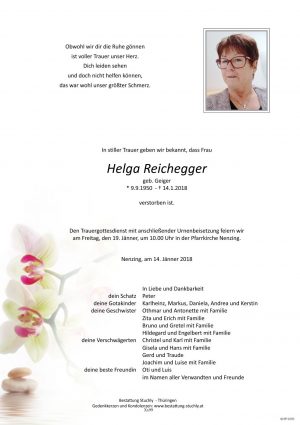 Portrait von Reichegger Helga