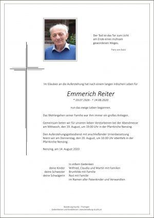 Portrait von Reiter Emmerich