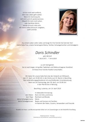 Portrait von Schindler Doris