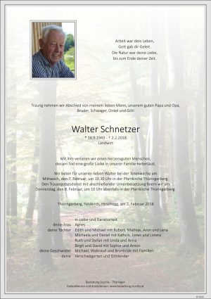 Portrait von Schnetzer Walter