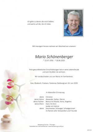 Portrait von Schönenberger Mario