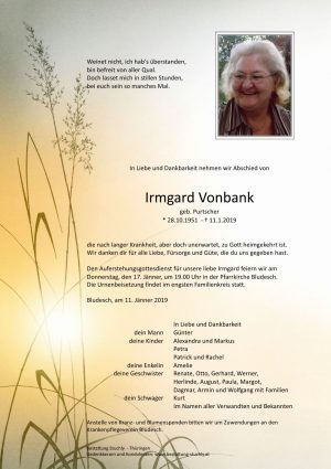 Portrait von Vonbank Irmgard