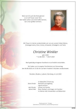 Portrait von Winkler Christine